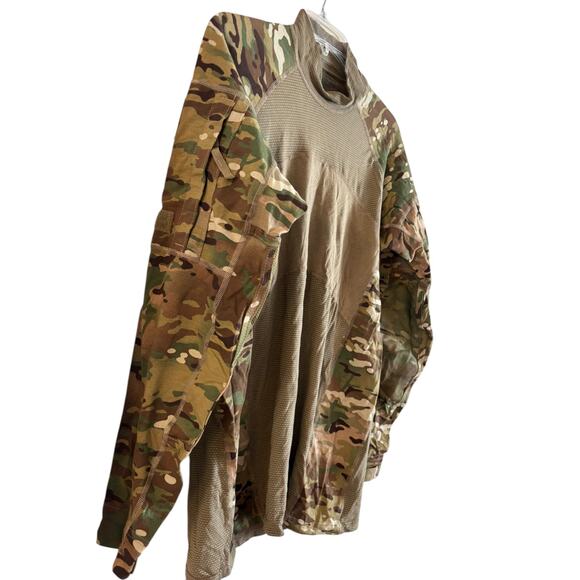 US Army Combat Shirt Camo USGI Military Flame Resistant FR Mens Size Medium - Picture 3 of 5